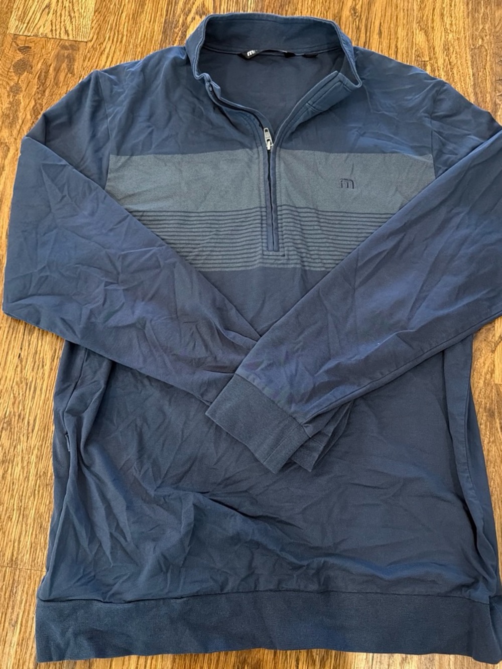 Travis Mathew Navy Quarter-Zip Lightweight Pullover